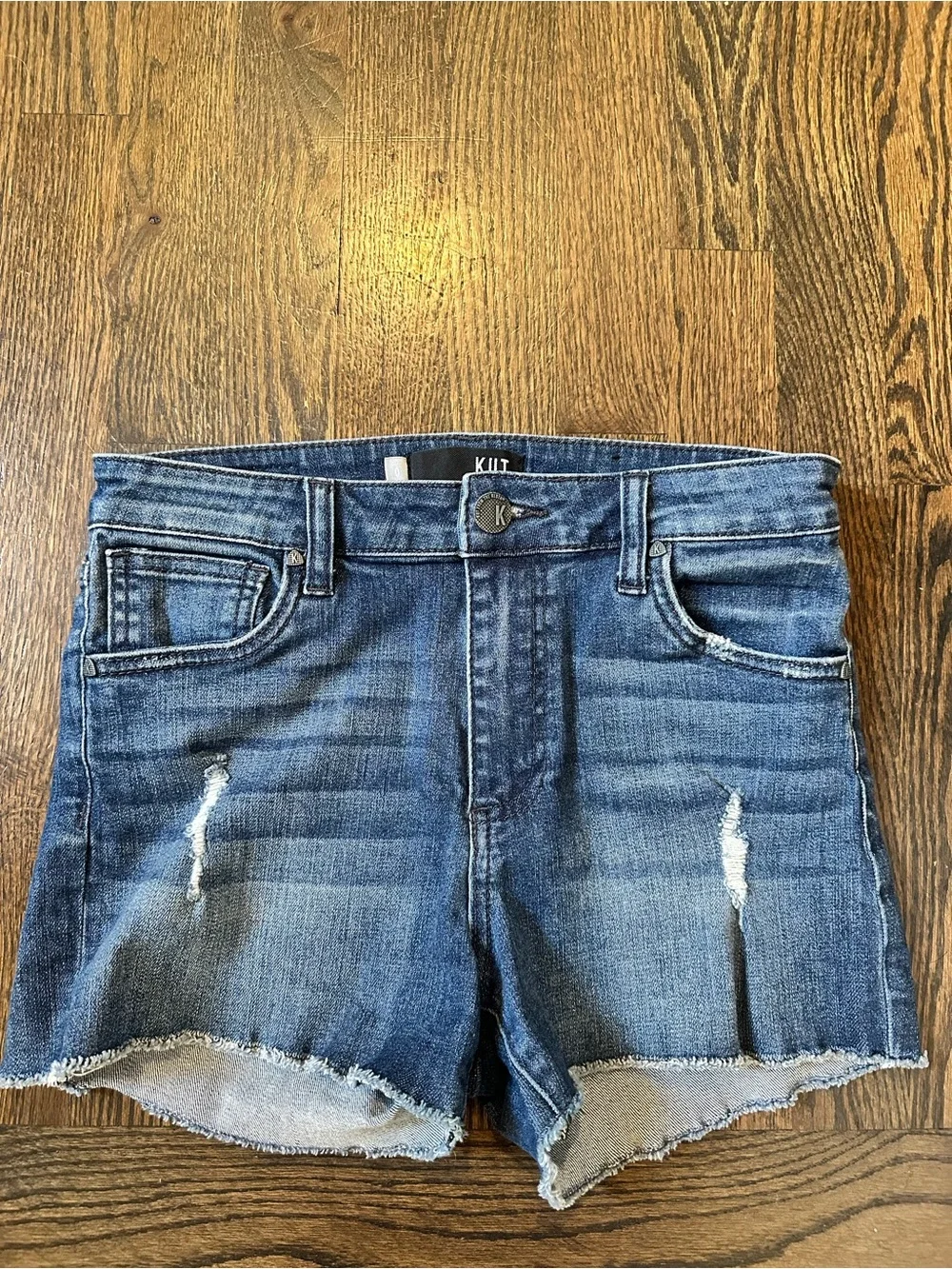 KUT Gigi High Rise Denim Short